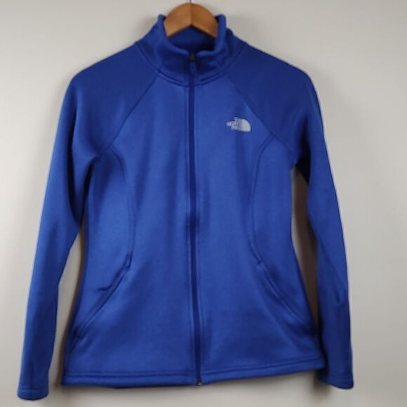 The North Face Full Zip Active Wear Long Sleeve Sweater Jacket Blue Size S - Picture 1 of 12